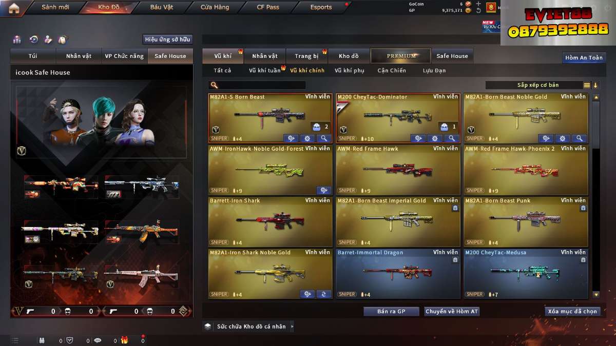 shop acc cf uy tin gia re